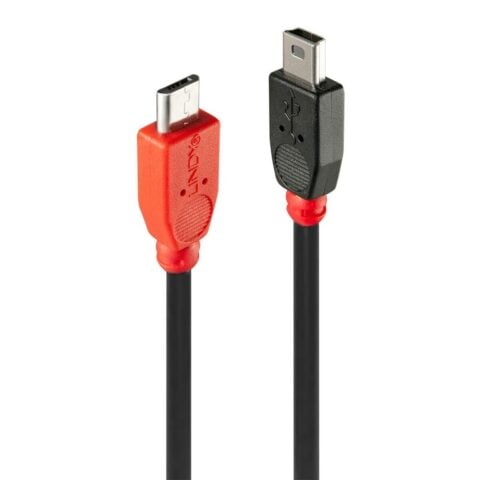 Καλώδιο Micro USB LINDY 31717 50 cm Κόκκινο/Μαύρο
