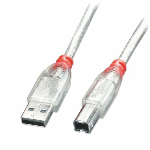 Καλώδιο USB A σε USB B LINDY 41754 3 m Λευκό