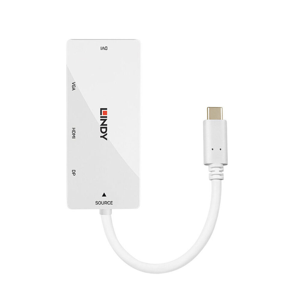 USB Hub LINDY 43279 Λευκό (x1)