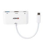 USB Hub LINDY 43340 Λευκό