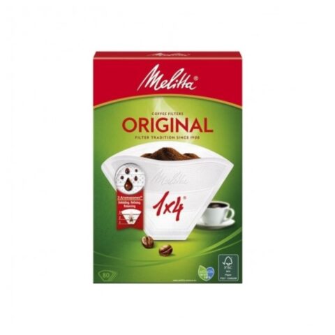 Φίλτρο Melitta 65-ME-17 Kαφετιέρα Λευκό Μαύρο χαρτί (80 uds)