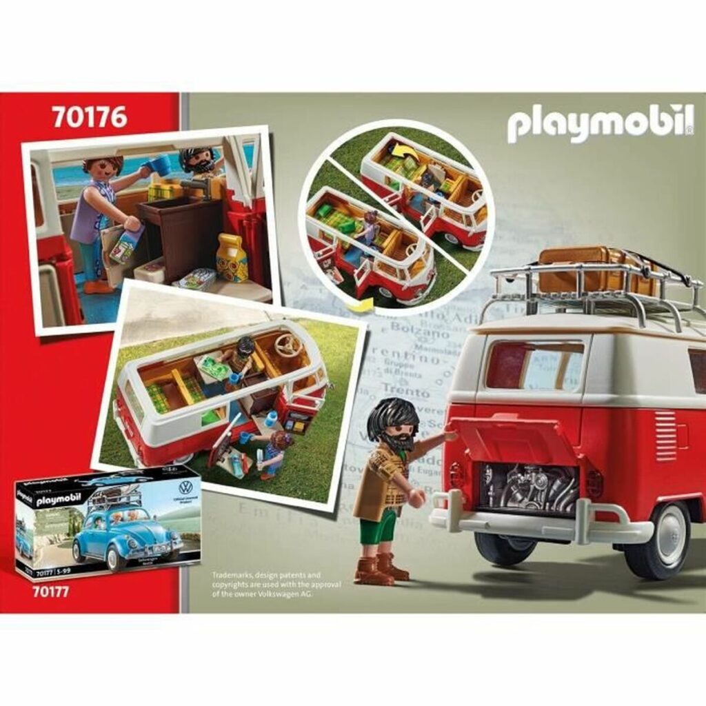 Playset Οχημάτων Playmobil 70176 Volkswagen T1 Bus Κόκκινο