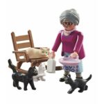 Playset Playmobil Special Plus: Grandmother with Cats 71172 9 Τεμάχια