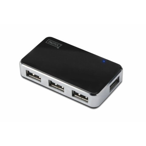 USB Hub Digitus DA-70220 Μαύρο Μαύρο/Γκρι