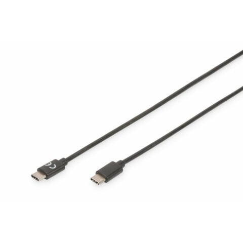 Καλώδιο USB-C Digitus AK-300138-010-S Μαύρο 1 m