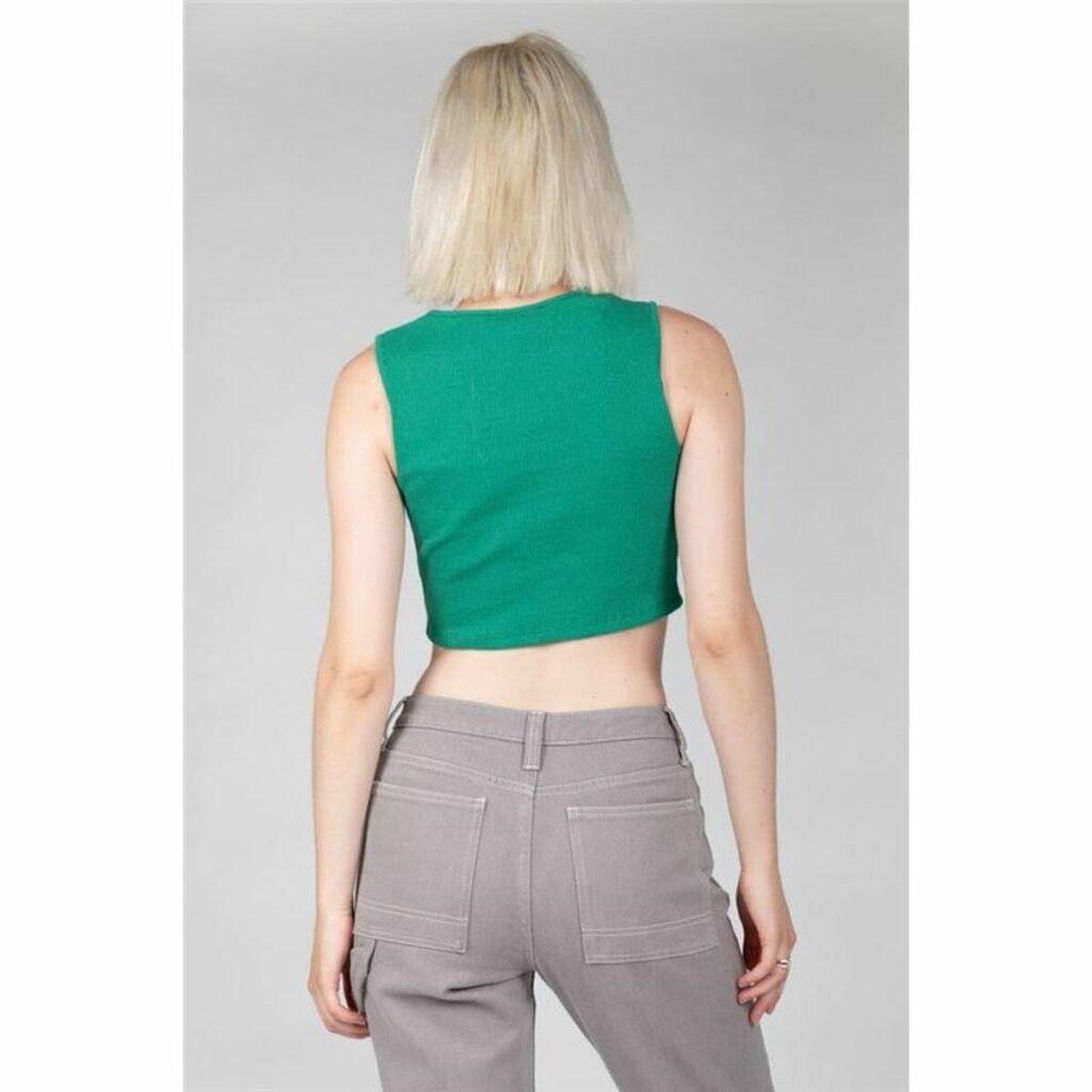 Γυναικεία Μπλούζα με Κοντό Μανίκι 24COLOURS Πράσινο