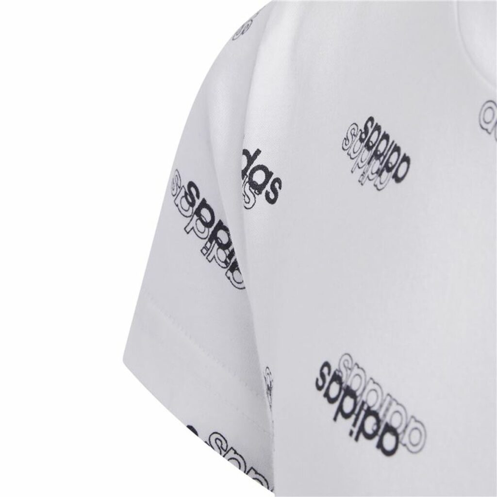 Παιδικό Μπλούζα με Κοντό Μανίκι Adidas Sportswear Λευκό