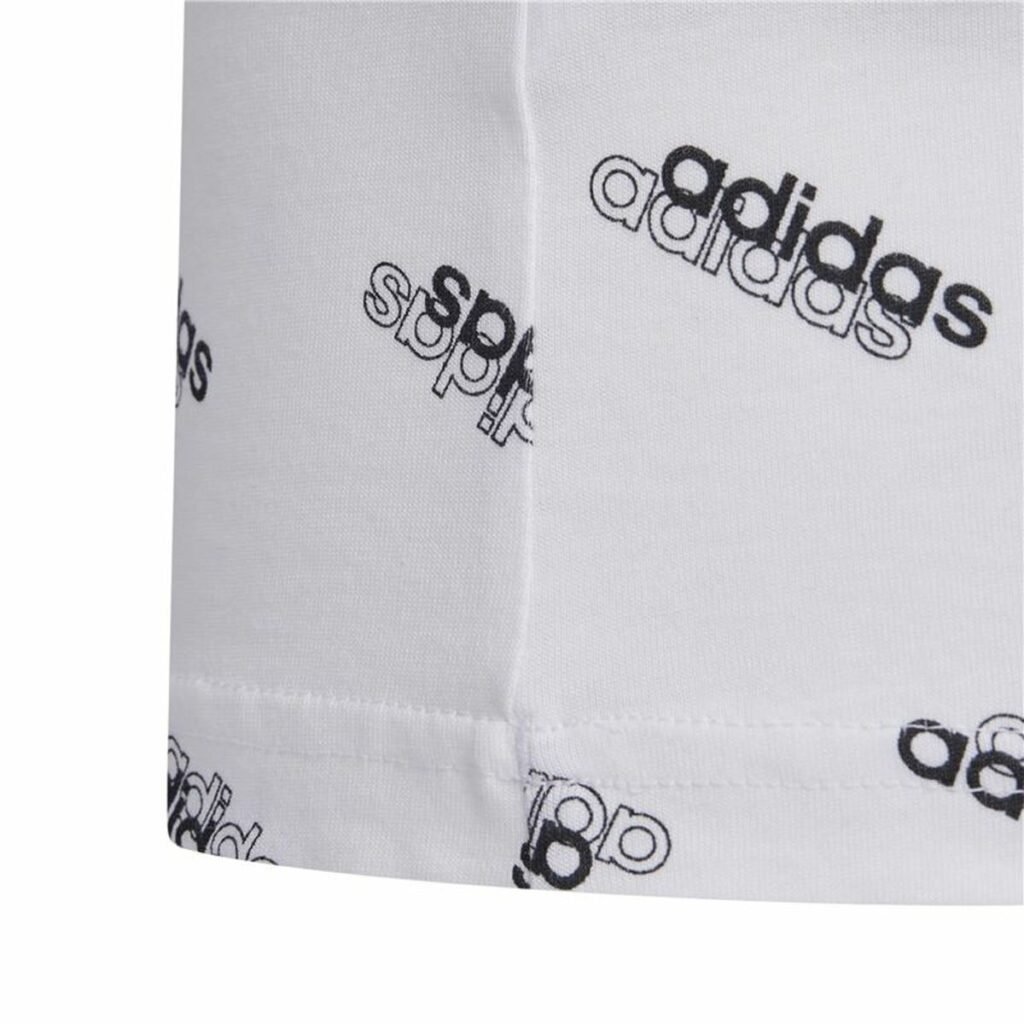 Παιδικό Μπλούζα με Κοντό Μανίκι Adidas Sportswear Λευκό