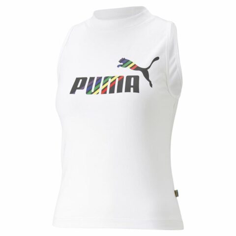 Γυναικεία Μπλούζα με Κοντό Μανίκι Puma Ess+ Love Is Love Sl Λευκό