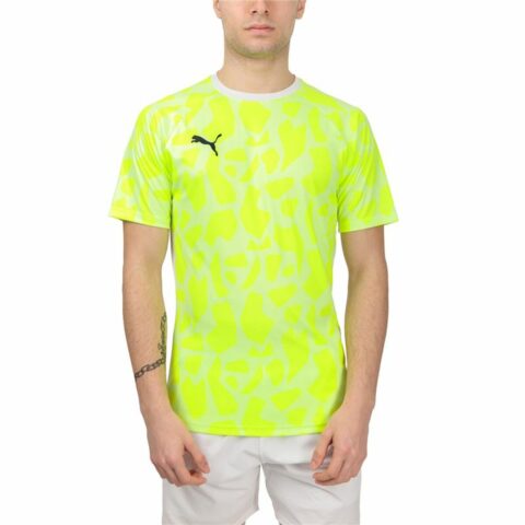 Ανδρική Μπλούζα με Κοντό Μανίκι Puma Teamliga Κίτρινο Πάντελ