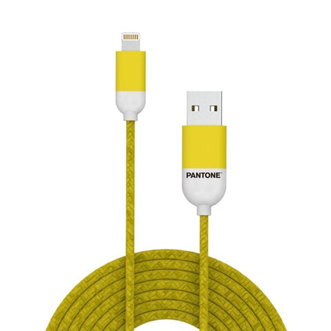 Καλώδιο USB σε Lightning Pantone PT-LCS001-5Y Κίτρινο 1