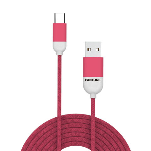 Καλώδιο USB-C σε USB Pantone PT-TC001-5P Ροζ 1
