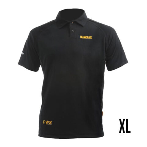 Μπλούζα Polo με Κοντό Μανίκι Dewalt Μαύρο XXL