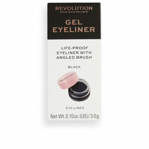 Eyeliner Revolution Make Up Gel Eyeliner Τζελ Μαύρο 3 g