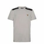 Μπλούζα με Κοντό Μανίκι Lyle & Scott Sp1-Shoulder Branded Γκρι Μπεζ Άντρες