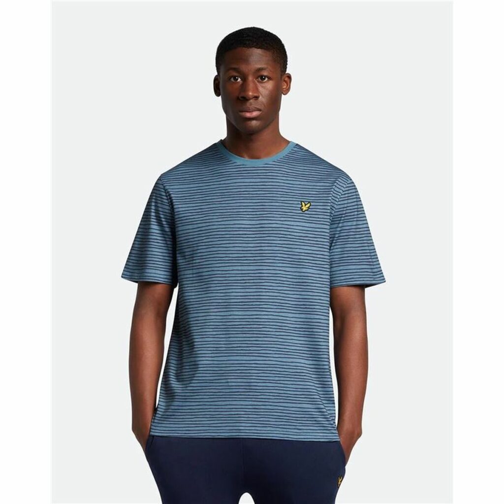Μπλούζα με Κοντό Μανίκι Lyle & Scott V1-Breton Stripe Μπλε Άντρες