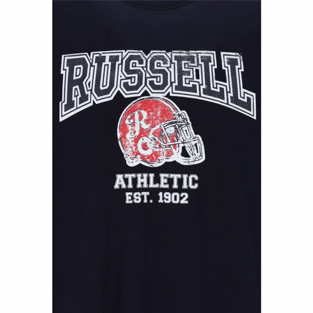 Μπλούζα με Κοντό Μανίκι Russell Athletic State Μαύρο Άντρες