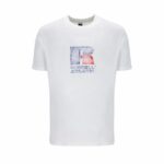 Μπλούζα με Κοντό Μανίκι Russell Athletic Emt E36201 Λευκό Άντρες