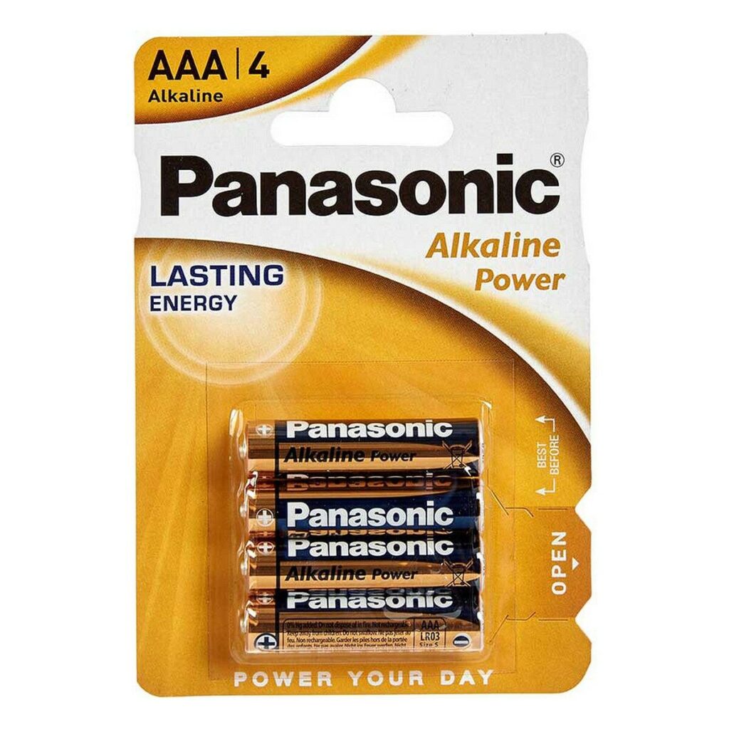 Αλκαλικές Μπαταρίες Panasonic LR03 AAA (12 Μονάδες)