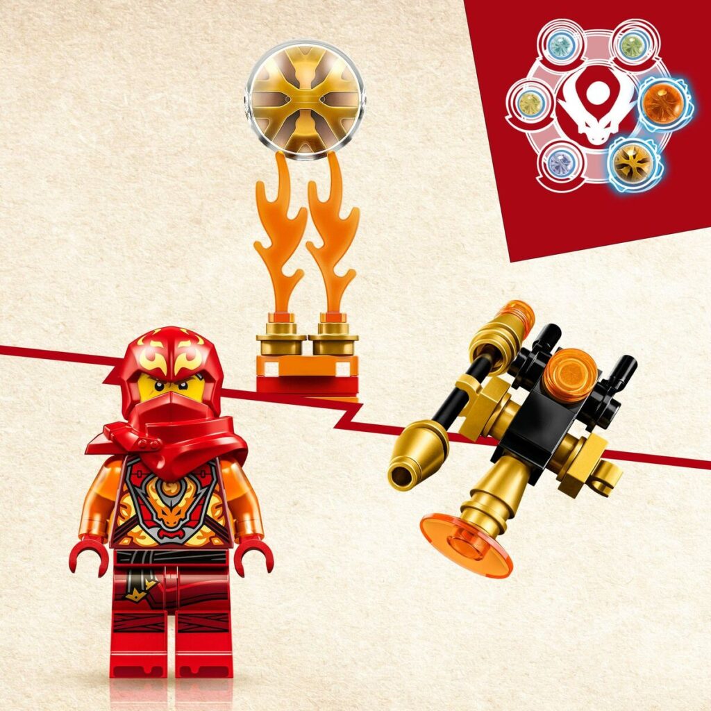 Playset Lego Ninjago Kai Dragon Power: Tornado Spinjitzu 71777 72 Τεμάχια