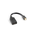 Καλώδιο DisplayPort Mini σε DisplayPort Lanberg AD-0003-BK Μαύρο 10 cm