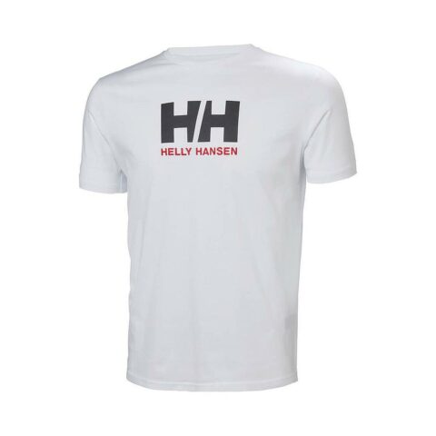 Ανδρική Μπλούζα με Κοντό Μανίκι LOGO Helly Hansen 33979 001  Λευκό