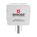 Αντάπτορας Ρεύματος Skross 1500281 USB x 2 Ευρωπαϊκή ΗΠΑ