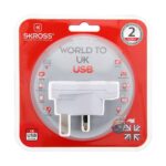 Αντάπτορας Ρεύματος Skross 1500267 Ηνωμένο Βασίλειο Διεθνώς 1 x USB
