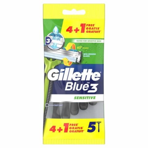 Ξυράφια Gillette Blue Sensitive 5 Μονάδες