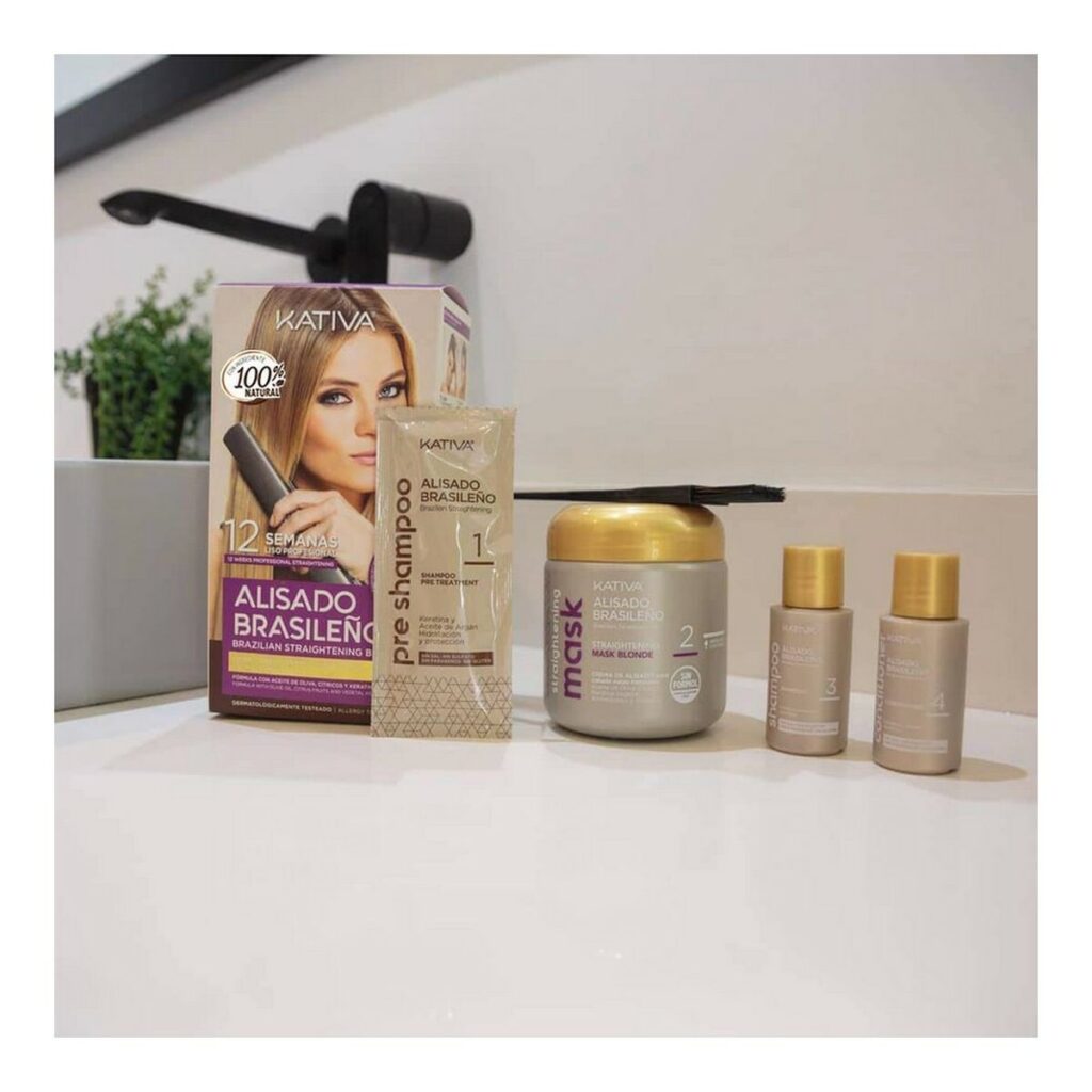 Σετ Κωμωτηρίου για Βραζιλιάνικο Ίσιωμα  Kativa Pro Blonde (6 pcs)