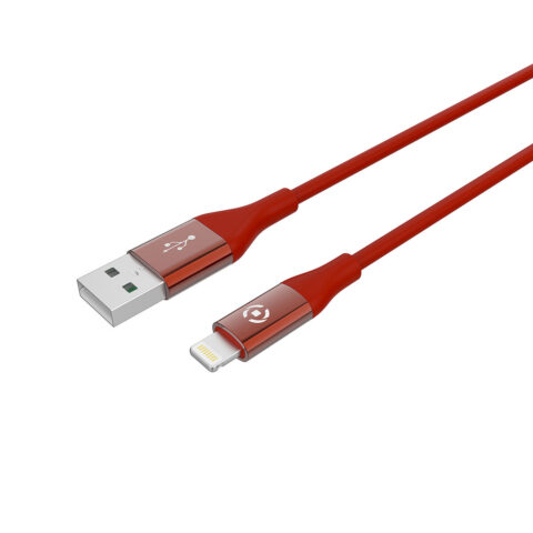 Καλώδιο USB σε Lightning Celly USBLIGHTCOLORRD Κόκκινο 1 m