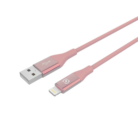 Καλώδιο USB σε Lightning Celly USBLIGHTCOLORPK Ροζ 1 m