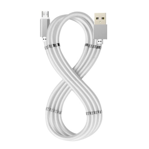Καλώδιο USB σε micro USB Celly USBMICROMAGWH Λευκό 1 m