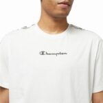 Μπλούζα με Κοντό Μανίκι Champion Crewneck Λευκό Άντρες