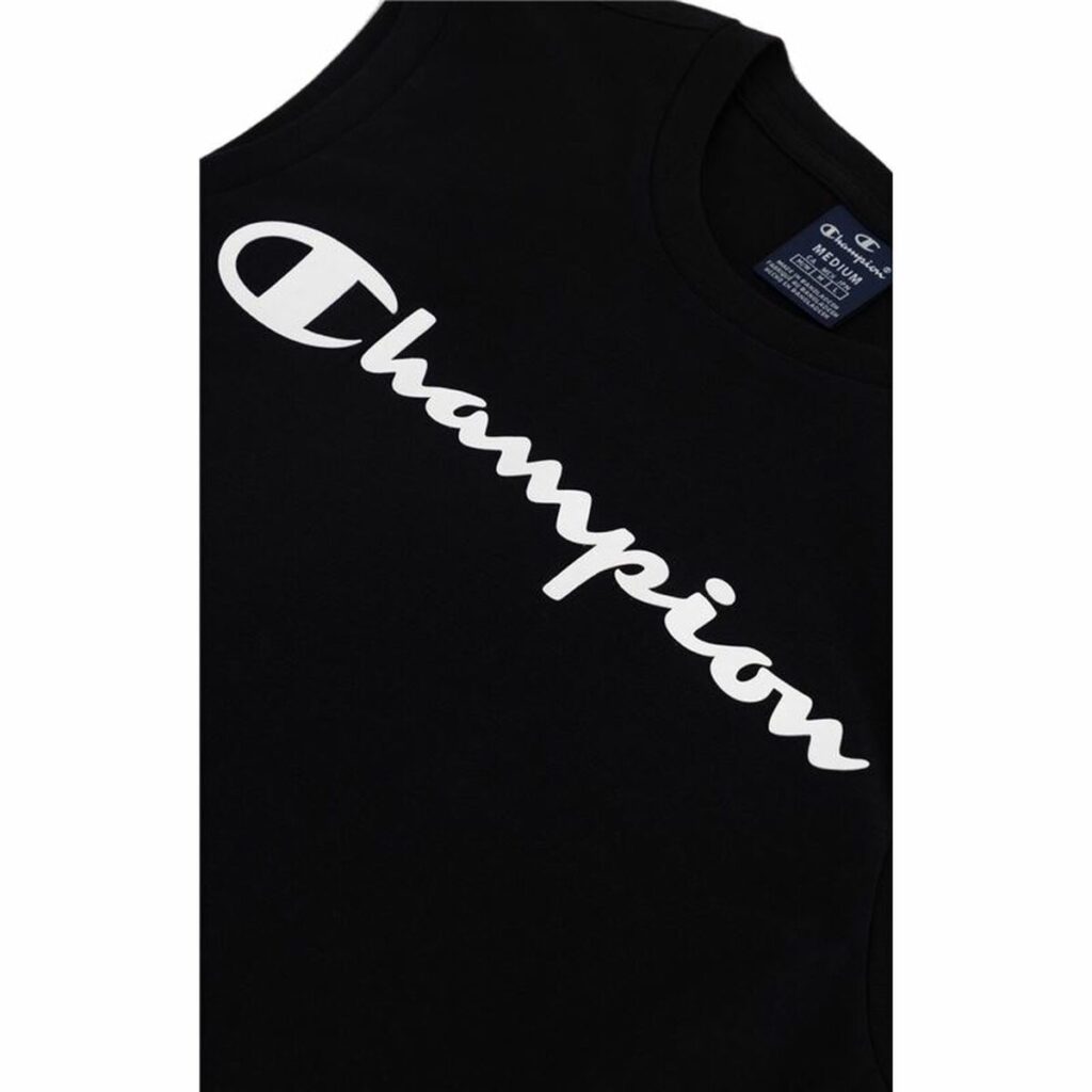 Μπλουζάκι Champion Crewneck Μαύρο