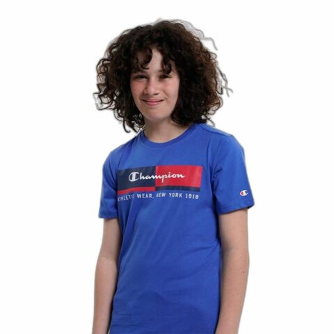 Παιδική Μπλούζα με Κοντό Μανίκι Champion Crewneck  Μπλε