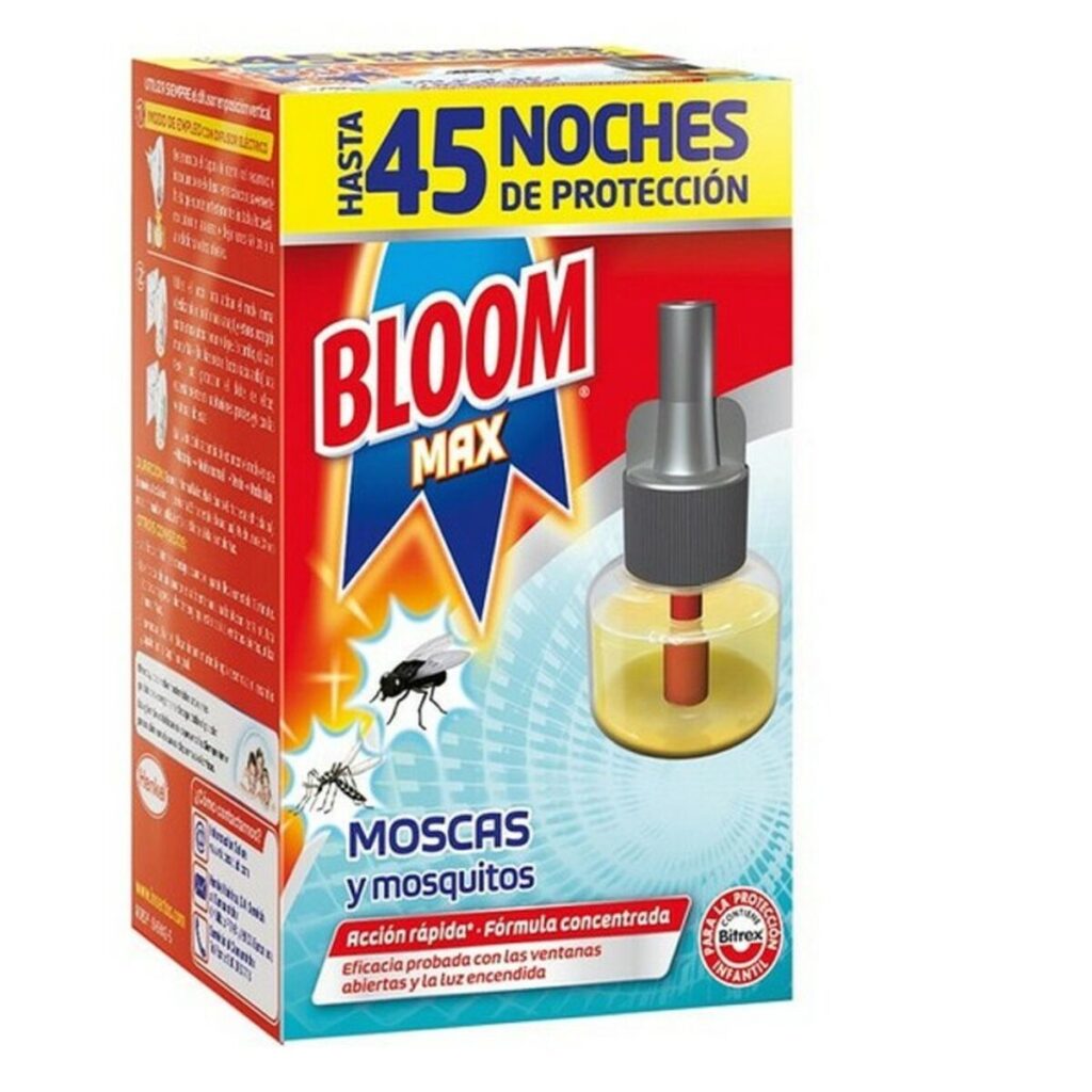 Ηλεκτρικο απωθητικο κουνουπιων Bloom Bloom Max Moscas Mosquitos 45 Νύχτα x1 18 ml