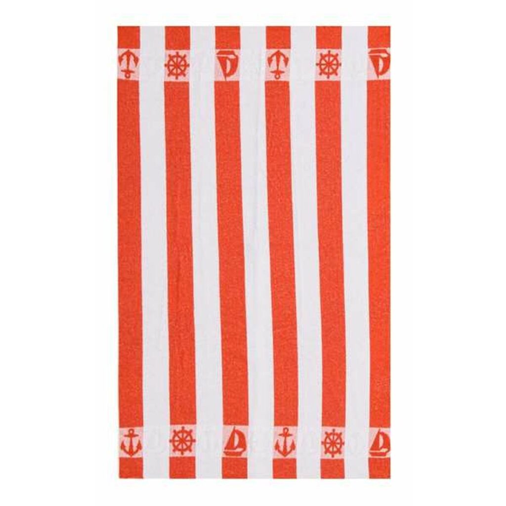 Πετσέτα θαλάσσης Secaneta Πετσέτες Πορτοκαλί Ρίγες 100 x 160 cm