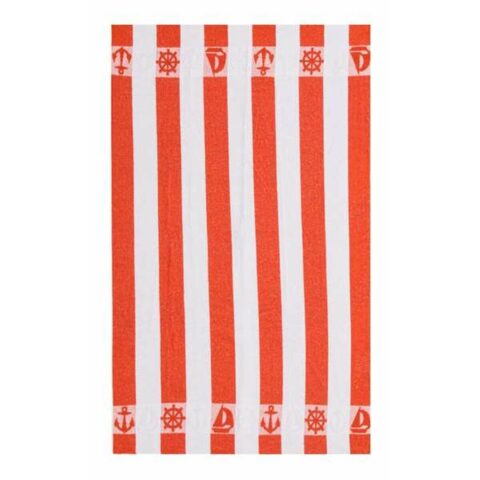 Πετσέτα θαλάσσης Secaneta Πετσέτες Πορτοκαλί Ρίγες 100 x 160 cm