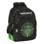 Σχολική Τσάντα Transformers Μαύρο 32 x 42 x 15 cm