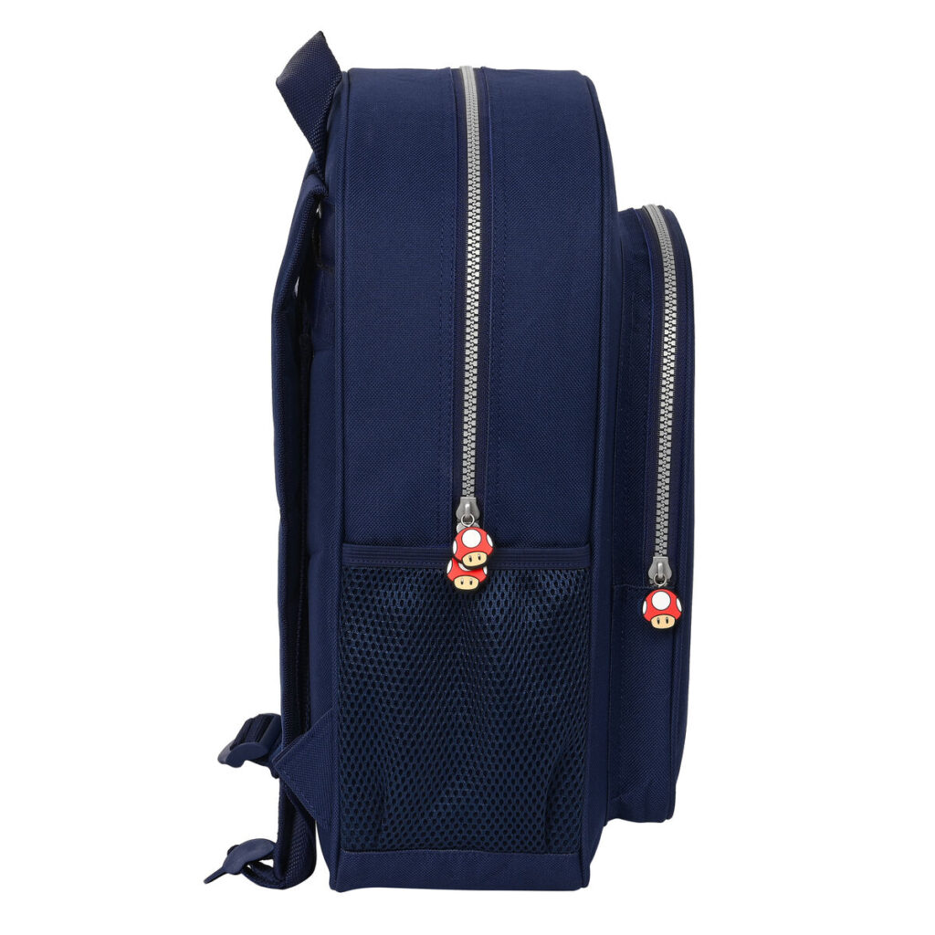 Σχολική Τσάντα Super Mario Ναυτικό Μπλε 32 X 38 X 12 cm
