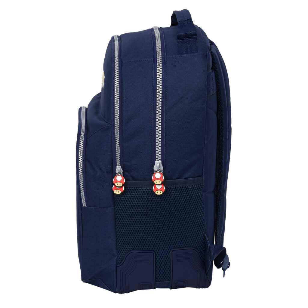 Σχολική Τσάντα Super Mario Ναυτικό Μπλε 32 x 42 x 15 cm
