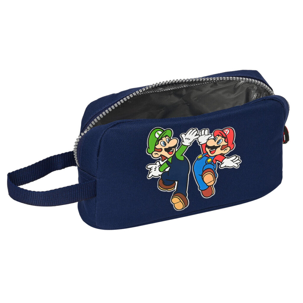 θερμική Θήκη Μεταφοράς Σνακ Super Mario 21.5 x 12 x 6.5 cm Ναυτικό Μπλε