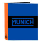 Φάκελος δακτυλίου Munich Submarine Electric μπλε A4 27 x 33 x 6 cm