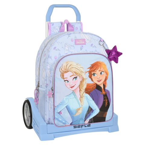 Σχολική Τσάντα με Ρόδες Frozen Believe Λιλά 33 x 42 x 14 cm