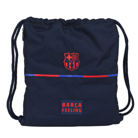 Σχολική Τσάντα με Σχοινιά F.C. Barcelona Ναυτικό Μπλε 35 x 40 x 1 cm