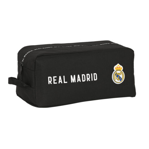 Θήκη Παπουτσιών Ταξιδιού Real Madrid C.F. Corporativa Μαύρο 34 x 15 x 18 cm