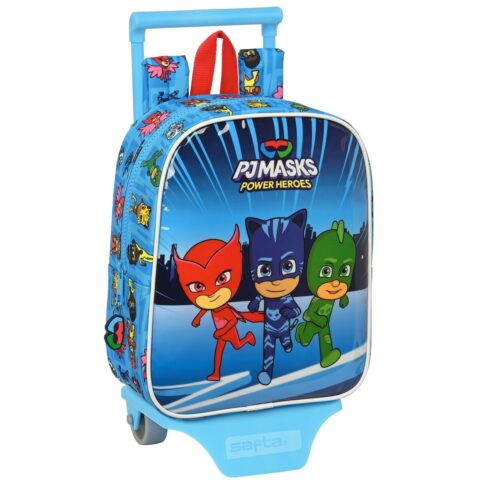 Σχολική Τσάντα με Ρόδες PJ Masks Μπλε 22 x 27 x 10 cm