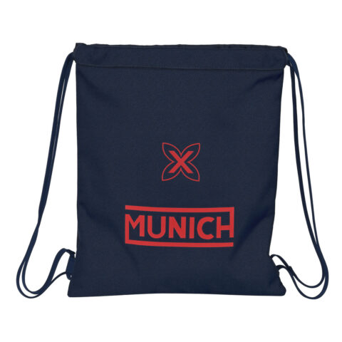 Σχολική Τσάντα με Σχοινιά Munich Flash Ναυτικό Μπλε