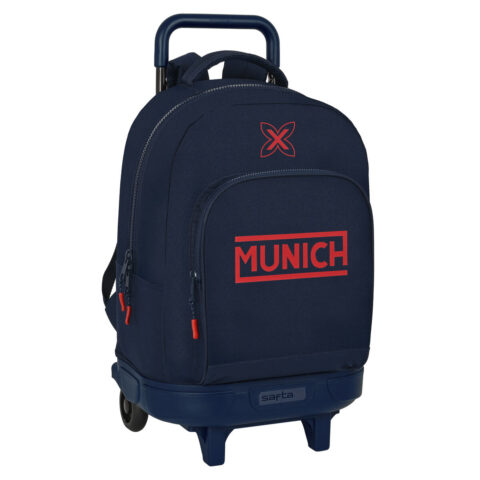 Σχολική Τσάντα με Ρόδες Munich Flash 33 x 45 x 22 cm Ναυτικό Μπλε